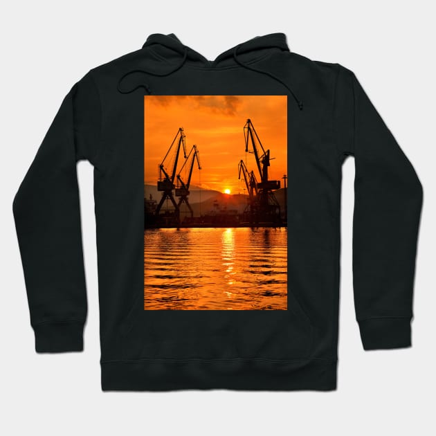 Let the sun down soft and slowly Hoodie by Cretense72